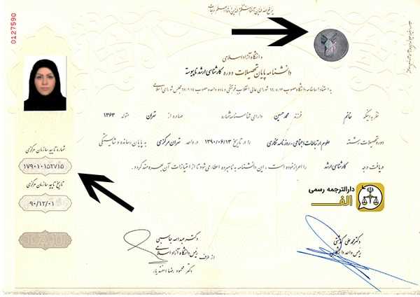 تایید مدرک دانشگاه آزاد